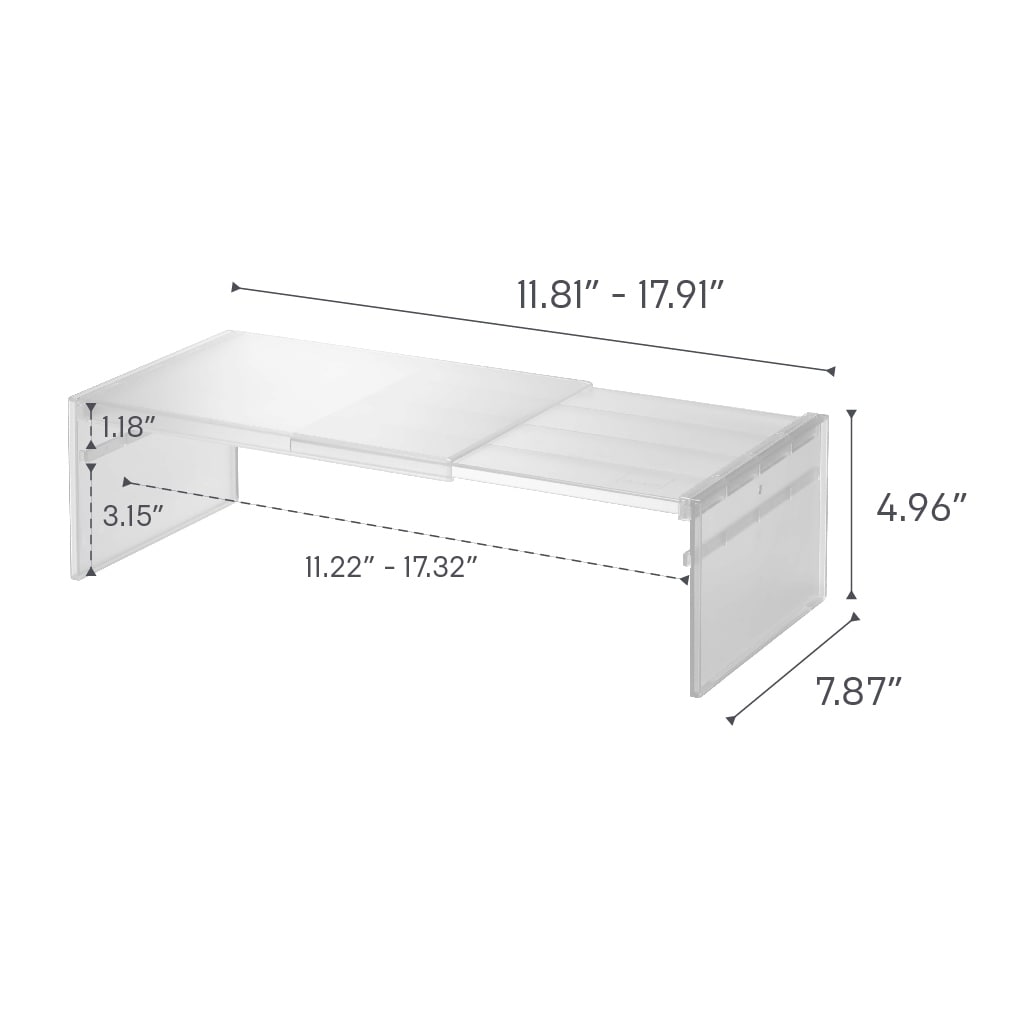 Yamazaki Home Expandable Refrigerator Riser Shelf, Plastic