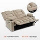preview thumbnail 16 of 58, MCombo Power Reclining Loveseat Sofa with Heat and Massage, Fabric PR648