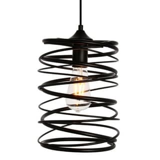 Elegant Lighting LDPD2086 Hopper Single Light 7-7/8" Wide Mini Pendant