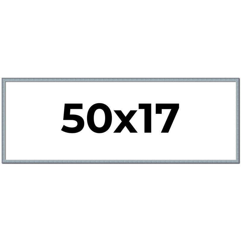 50x17 Frame Rustic Sky Blue Solid Wood Picture Frame | 0.75 Inch