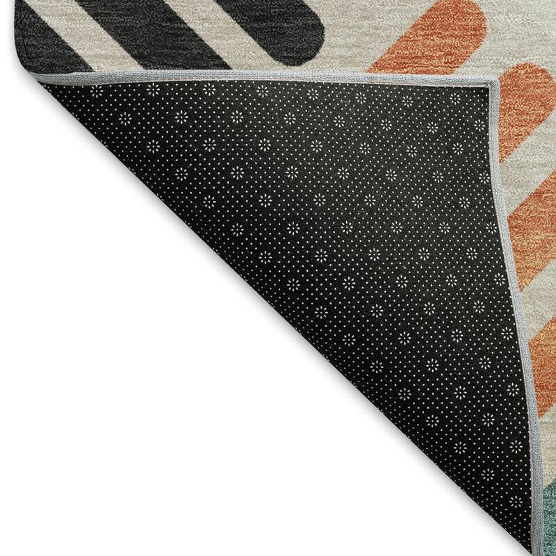 Machine Washable Indoor/ Outdoor Modern Weave Chantille Rug