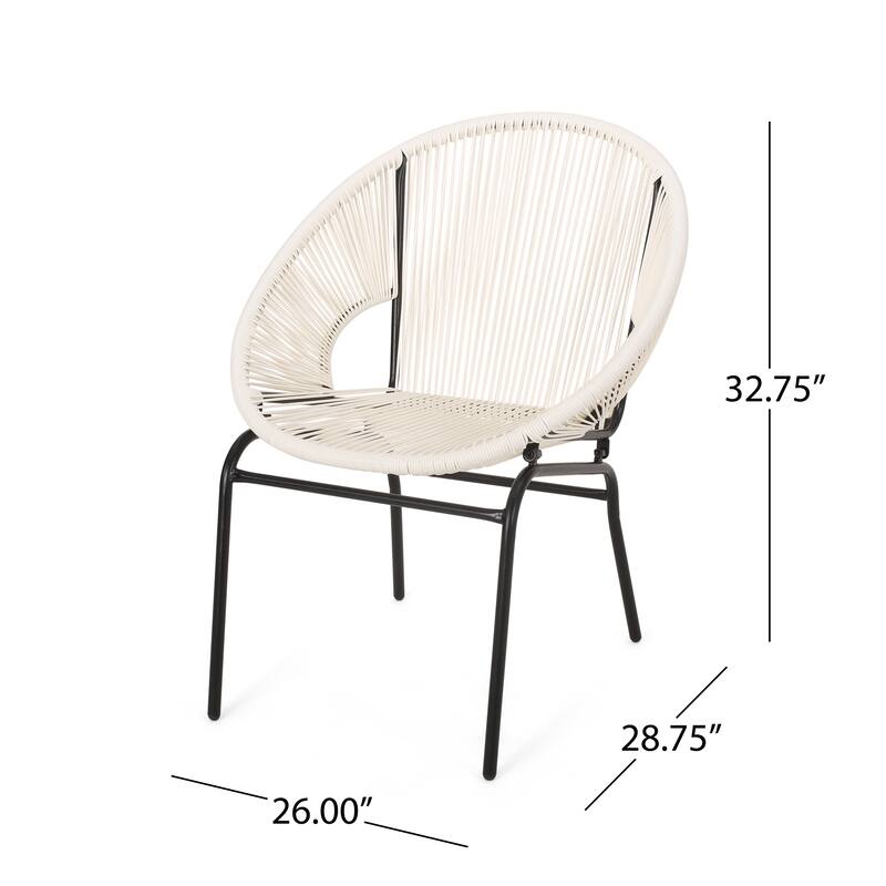 Novelty Patio Chairs Set of 2, Bistro Table & Chairs Set for Lawn, Outdoor Chairs for Balcony