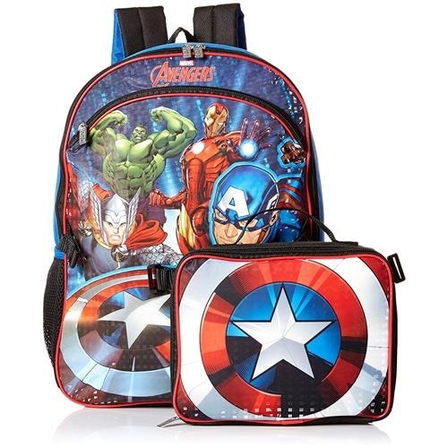 marvel avengers backpack with lunch kit