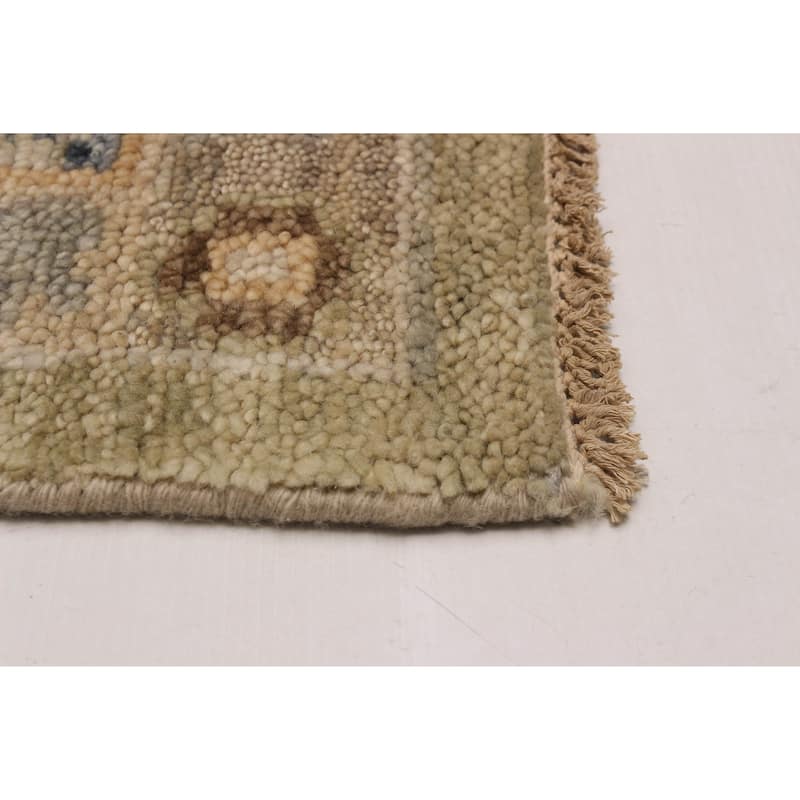ECARPETGALLERY Hand-knotted Jules Serapi Green Wool Rug - 10'2 x 13'9