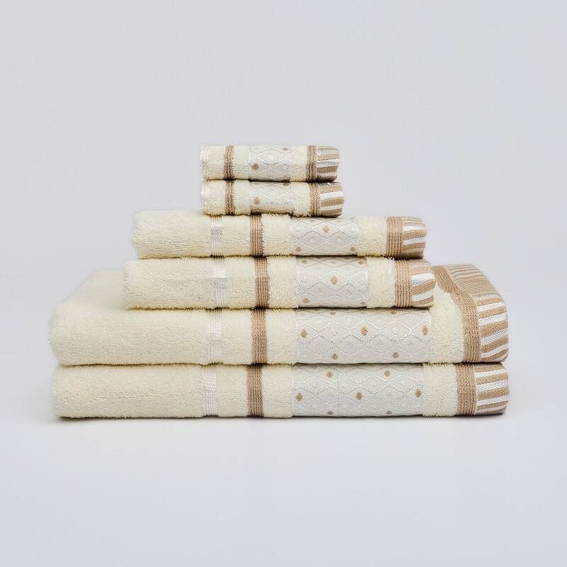 Balio 6-Piece 100 Cotton Bath Towel Set