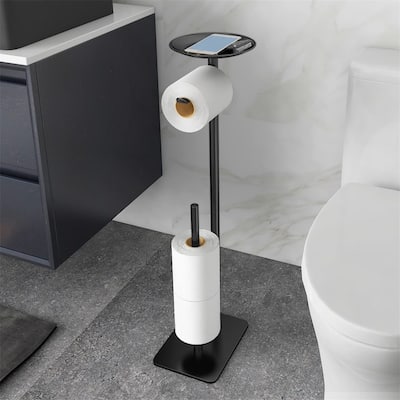 Toilet Paper Holder Stand for Bathroom Floor - 26.38"L x 5.3"W