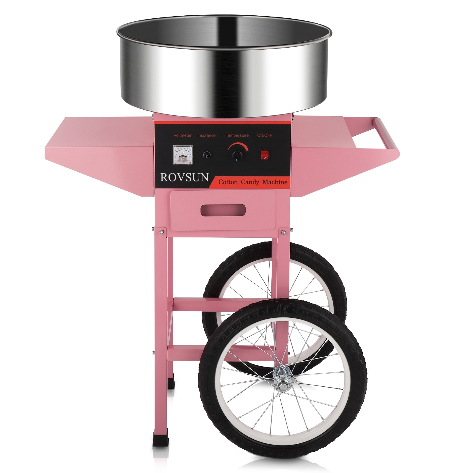 980W Commercial Cotton Candy Machine with cart