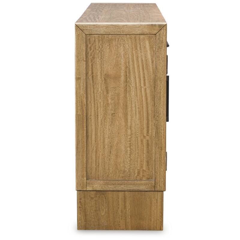 Signature Design by Ashley Sherbana Light Brown Dining Server - 60" W x 16" D x 37" H