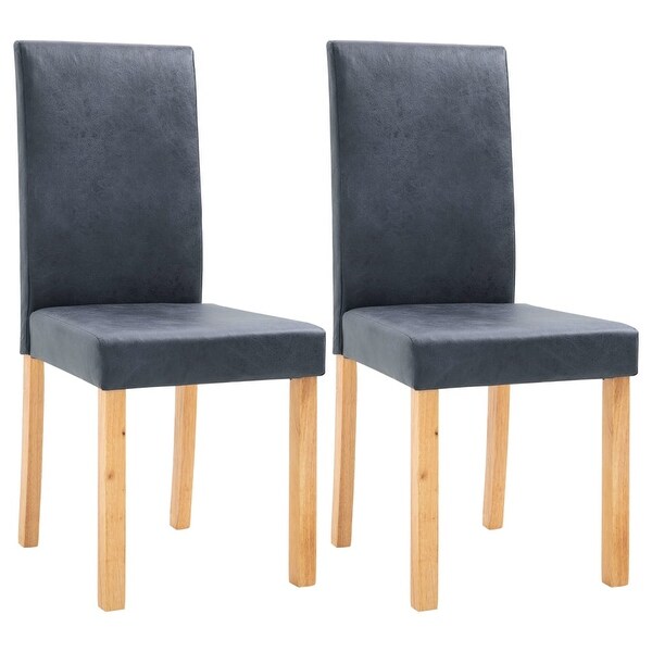Suede leather deals dining chairs