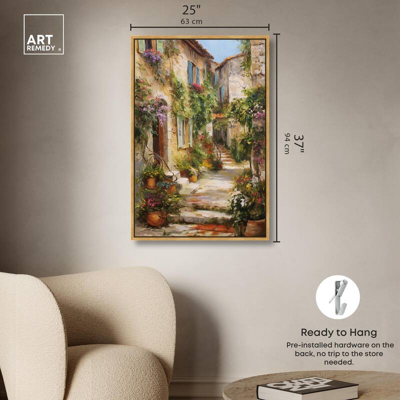 Mediterranean Charm II Canvas by Art Remedy
