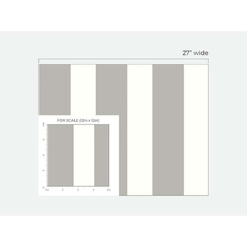 Luxe Haven Designer Stripe Peel and Stick Wallpaper