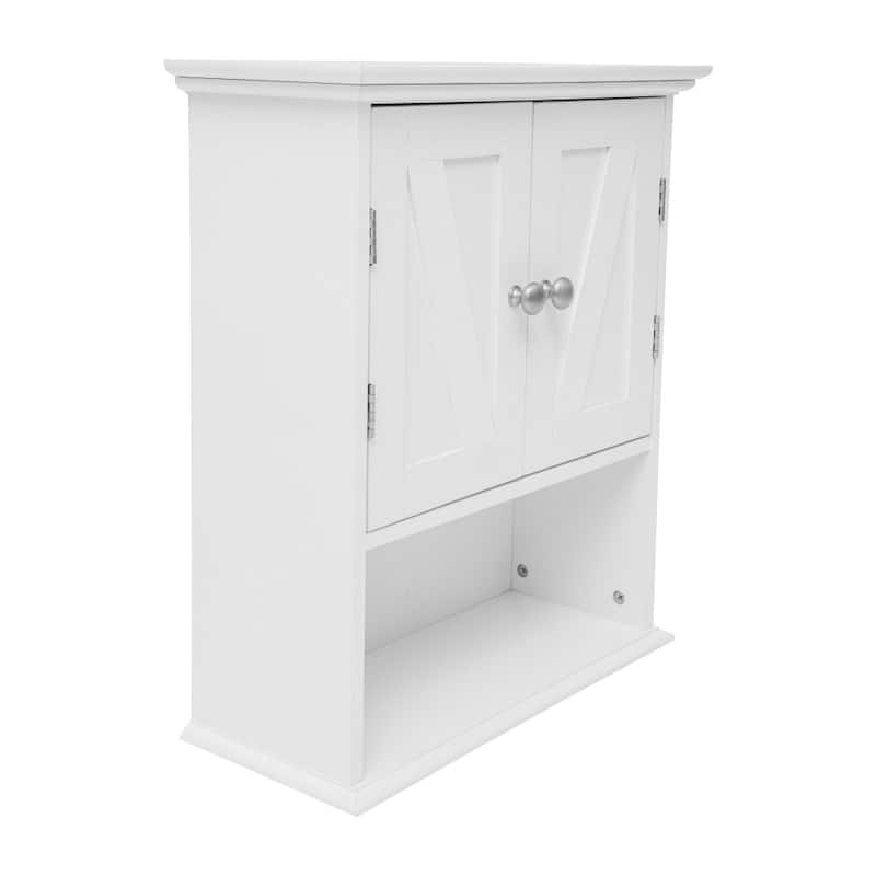 Wall-Mounted Medicine Cabinet Bathroom Storage Organizer with Shelves
