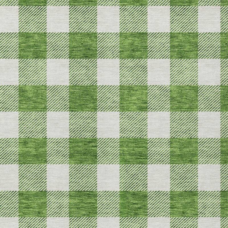 HomeRoots Plaid Transitional Rectangle Outdoor Rug