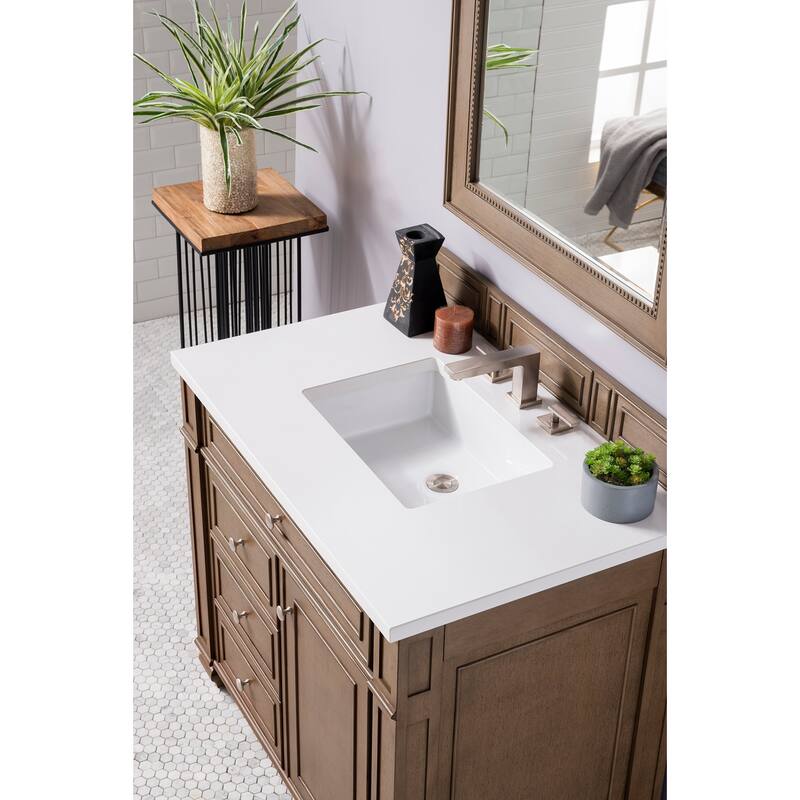 James Martin Vanities 157-V36-3WZ Bristol 36" Free Standing Single