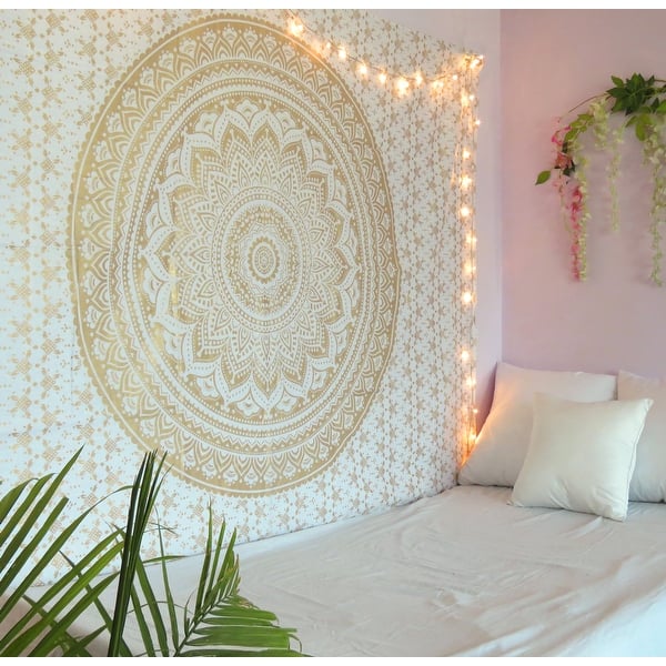 Oussum Home Decorative Mandala Patterntapestry Wall Hanging Bedroom Decor Beach Tapestries For Dorm Decoration Overstock 30395493