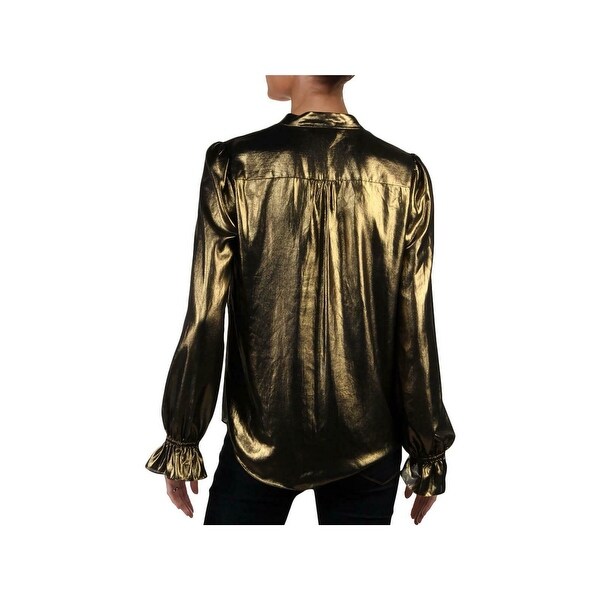 gold formal blouse