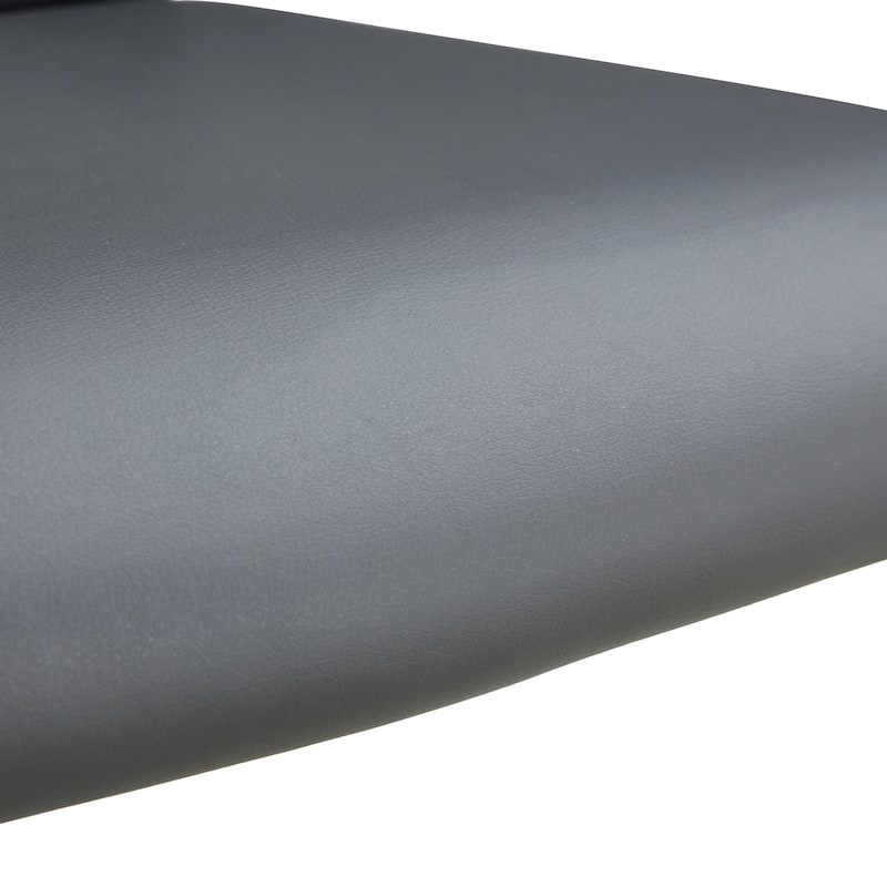 Faux Leather Dining Room Chairs with Upholstered Seat, Modern Kicthen Chairs Armless Accent Chairs with Metal Legs, Set of 4