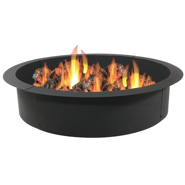 Shop Sunnydaze Heavy Duty Fire Pit Rim Make Your Own In Ground