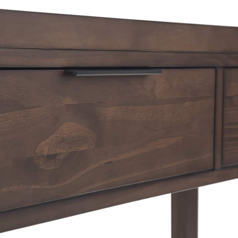 WYNDENHALL Fabian 60 inch Wide Solid Wood Contemporary Console Table - 60" W x 16" D x 30" H