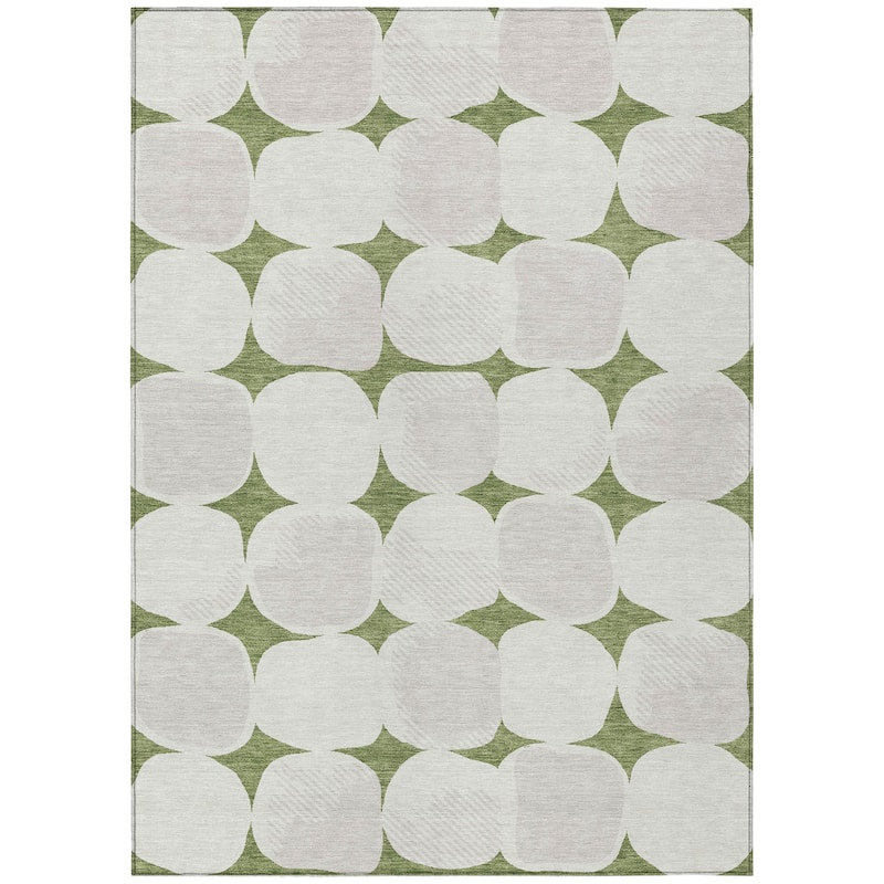 Machine Washable Indoor/ Outdoor Chantille Modern Puffy Rug