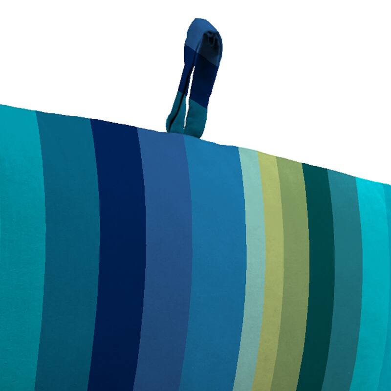 72" x 22" Outdoor Chaise Lounge Cushion with Ties and Loop - 72'' L x 22'' W x 3.5'' H