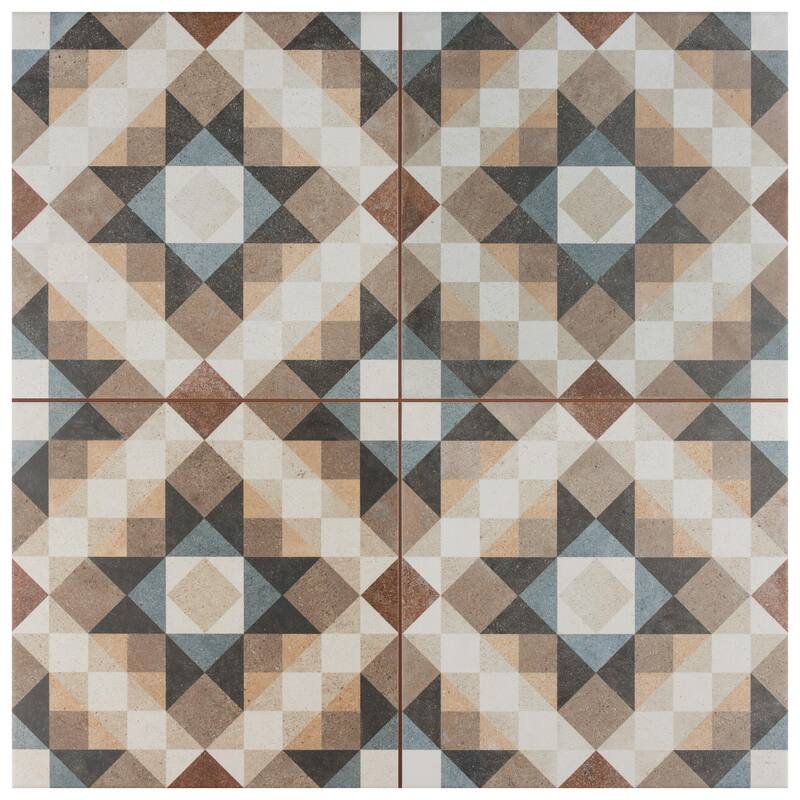 Merola Tile Kings Chester Natural 17-5/8" x 17-5/8" Ceramic Floor and Wall Tile