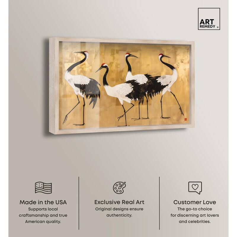 Birds of Gold Shadowbox by Art Remedy