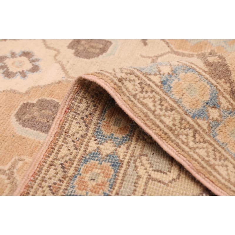 ECARPETGALLERY Hand-knotted Finest Ghazni Beige, Ivory Wool Rug - 9'10 x 14'0