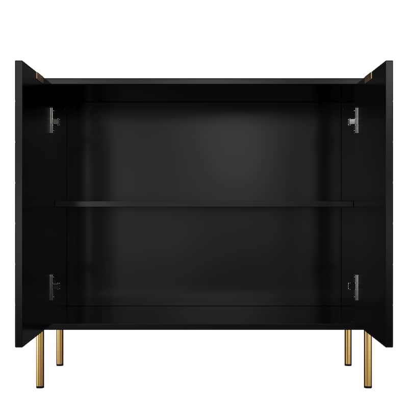 Clihome 2-Door Storage Media Accent Buffet Sideboard