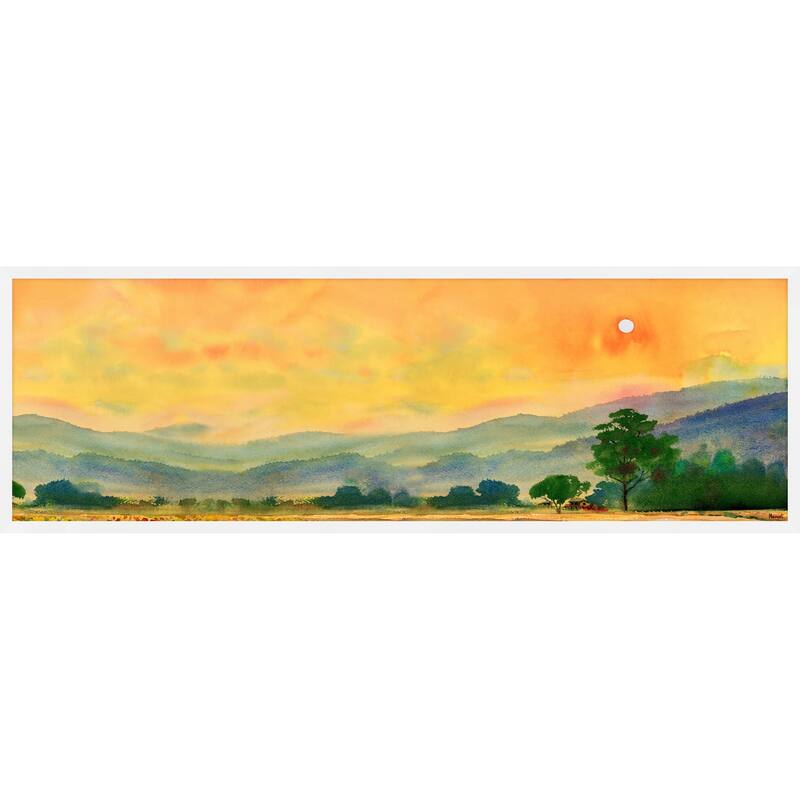 Plains and Mountains Framed Print