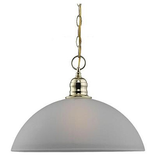 Sea Gull Lighting 65225-02 Linwood 1-Light Polished Brass Pendant - Polished brass