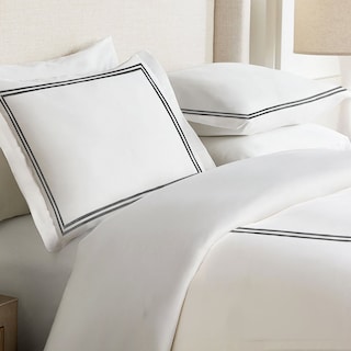 Lincove Luxury Duvet Cover Set Tropez Collection - 100% Ultra Soft Cotton Sateen