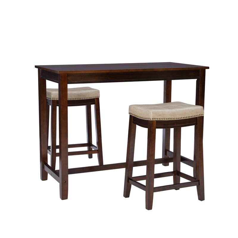 Bridgeport Wooden 3-Piece Counter Height Dining Set