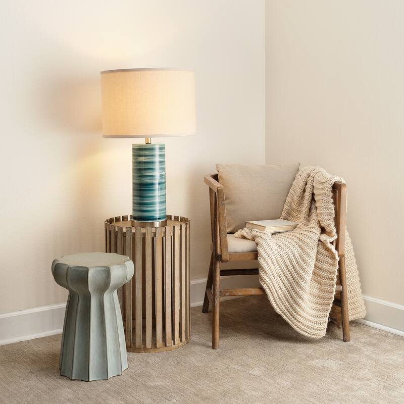 Alden Decor Jackson Hand-Blown Glass Table Lamp