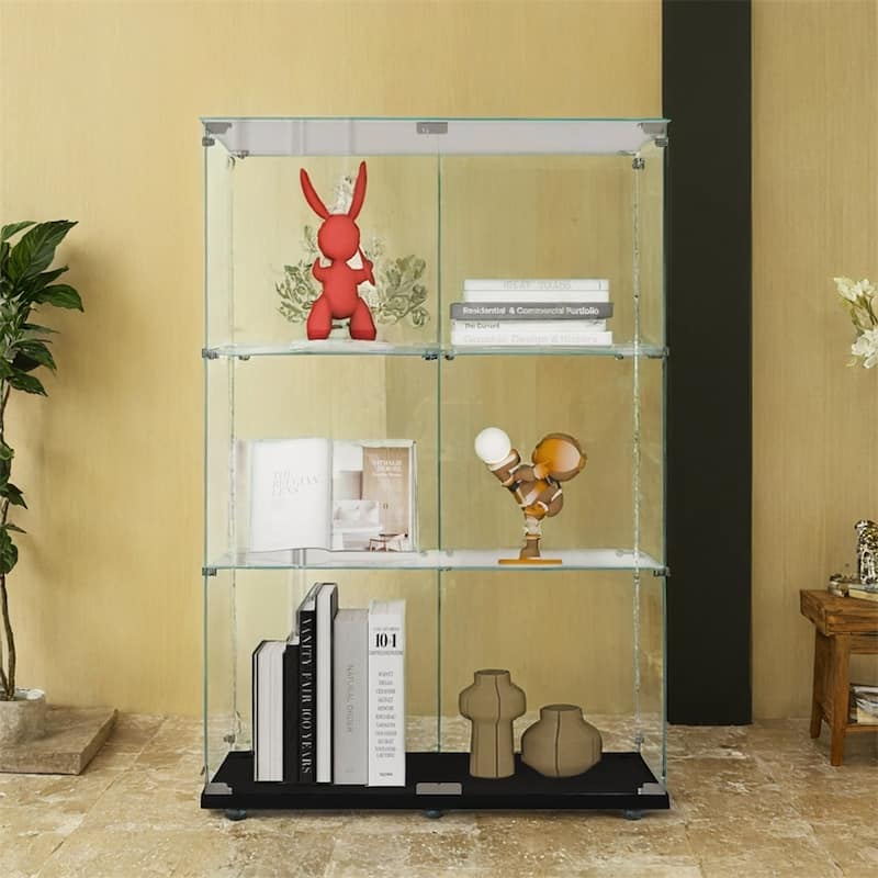 Tempered Glass Display Cabinet,Storage Cabinet,File Cabinet,with LED