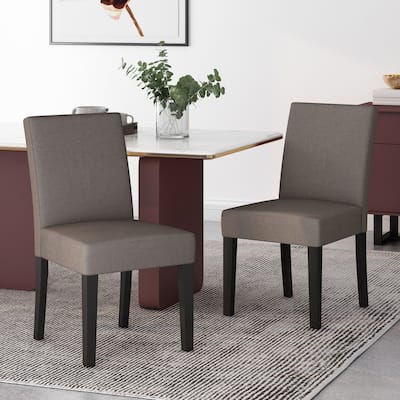 Kuna Contemporary Upholstered Dining Chair (Set of 2) by Christopher Knight Home
