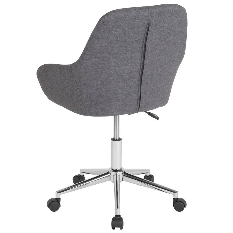 Home & Office Mid-Back LeatherSoft Upholstered Swivel Chair