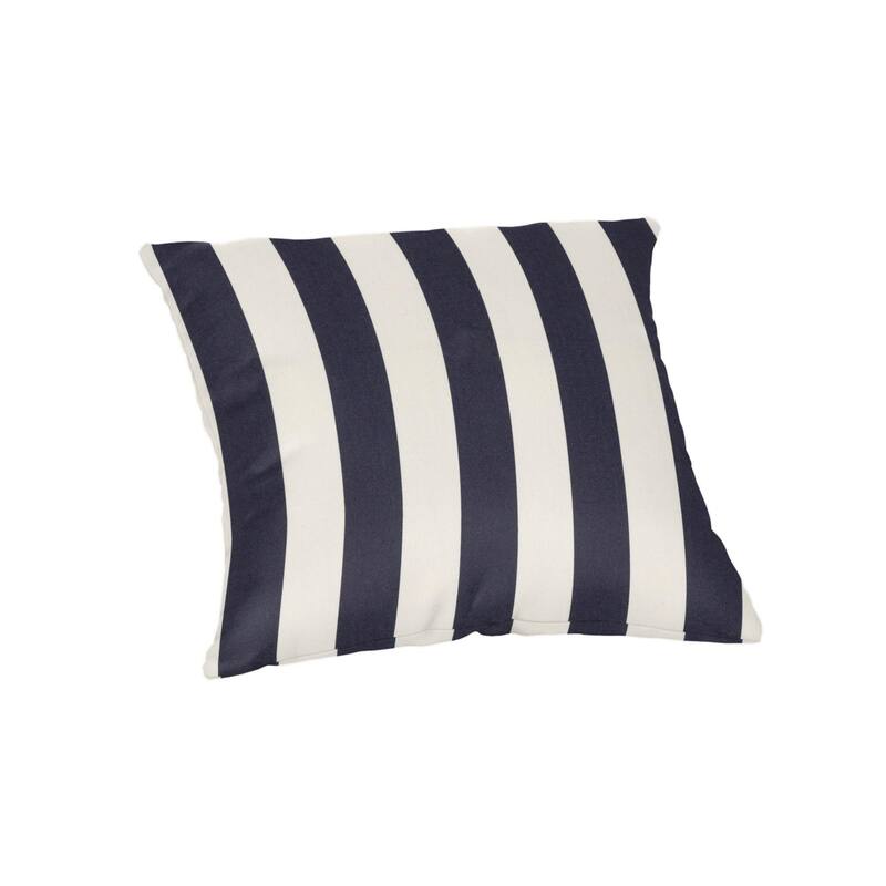 Sunbrella 20 inch Square Stripe Outdoor Throw Pillow