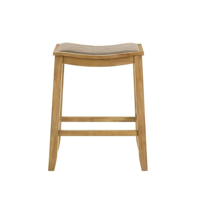 Iyani Backless Bar Stool, Counter Height Kitchen Stool with Wood Legs