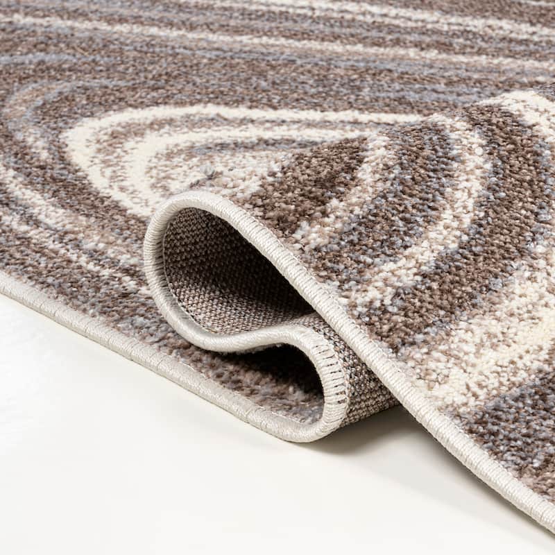 JONATHAN Y Zoe Contemporary Glam Abstract Marble Area Rug
