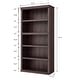 preview thumbnail 18 of 24, 71" Tall Book Case Wooden 5 Shelf Bookcase