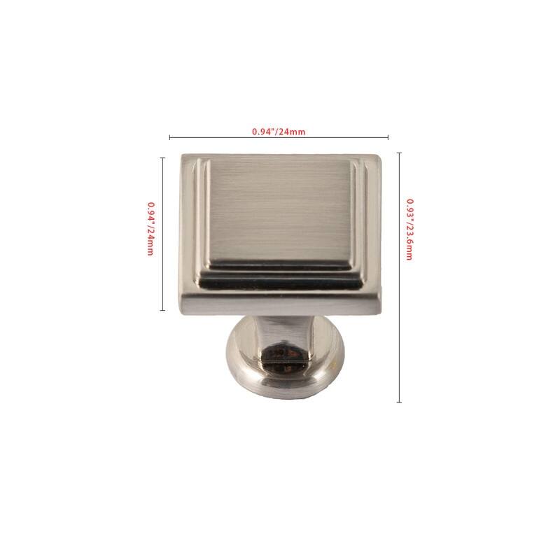 Utopia Alley Valetta Cabinet Ring Pull Knob -Brushed Nickel Drawer Pull Knobs 0.94"