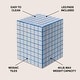 preview thumbnail 28 of 56, Callista Modern Ceramic Tiled Cube Side Table, Square Mosaic Pedestal Accent End Table for Living Room Bedroom - 14 X 14 X 18