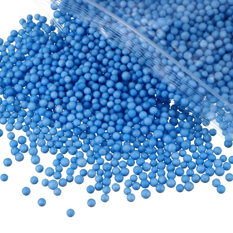 1 Pack 0.1" Blue Foam Beads Ball for DIY Crafts, Fillings of Vase
