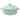 Martha Stewart Stoneware Round Mini Casserole with Lid in Mint