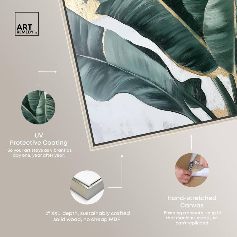 Jungle Jewel Jade II Canvas by Art Remedy
