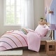 preview thumbnail 3 of 11, Naomi Pink Rainbow Comforter Set With Pompom Trim by Mi Zone