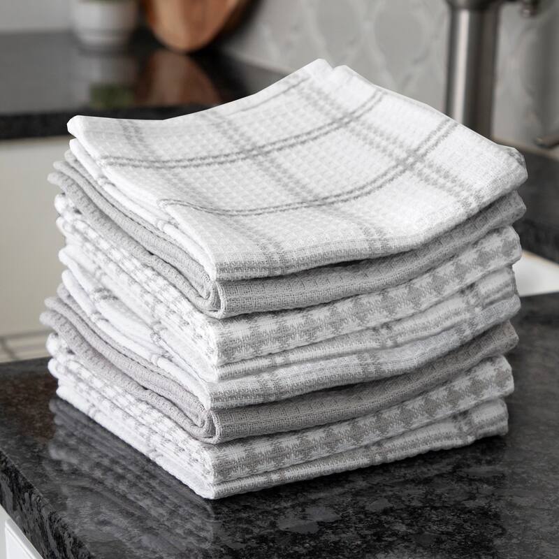 T-fal Flat Waffle Dish Cloth, (Set of 8)