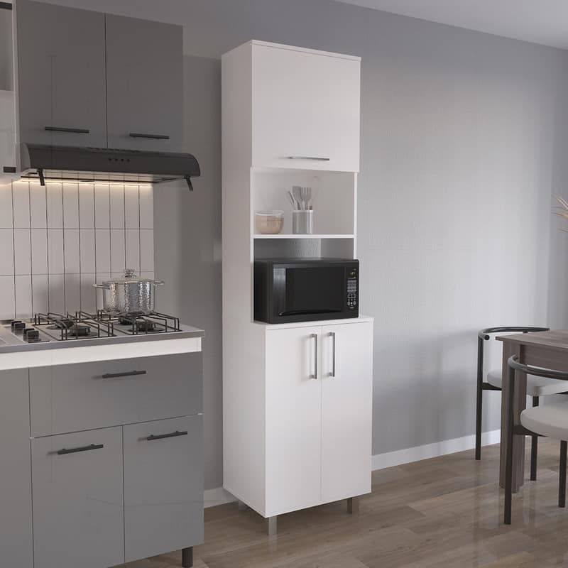 80 inch Versatile High Double Cabinet Kitchen Pantry