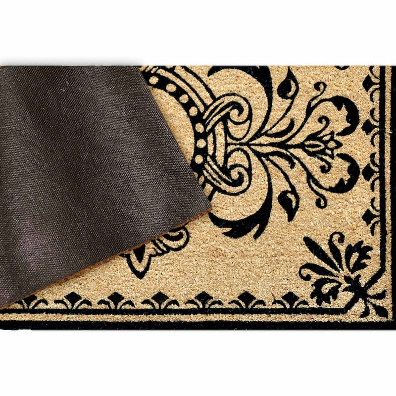 Liora Manne Dwell Vine Outdoor Mat Black